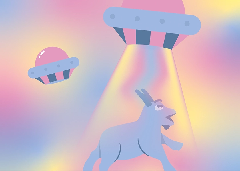 Illustration soucoupe volante